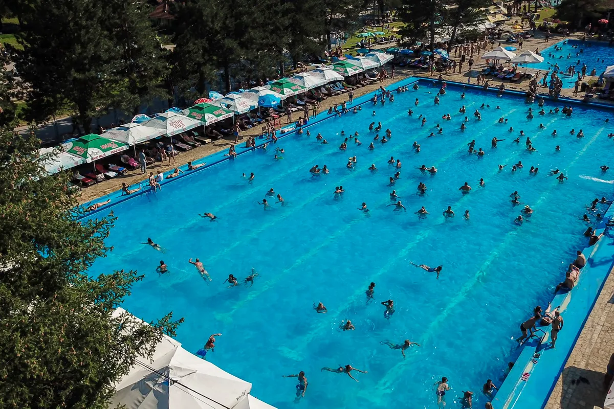 Thermal water pools in Banja Vrujci